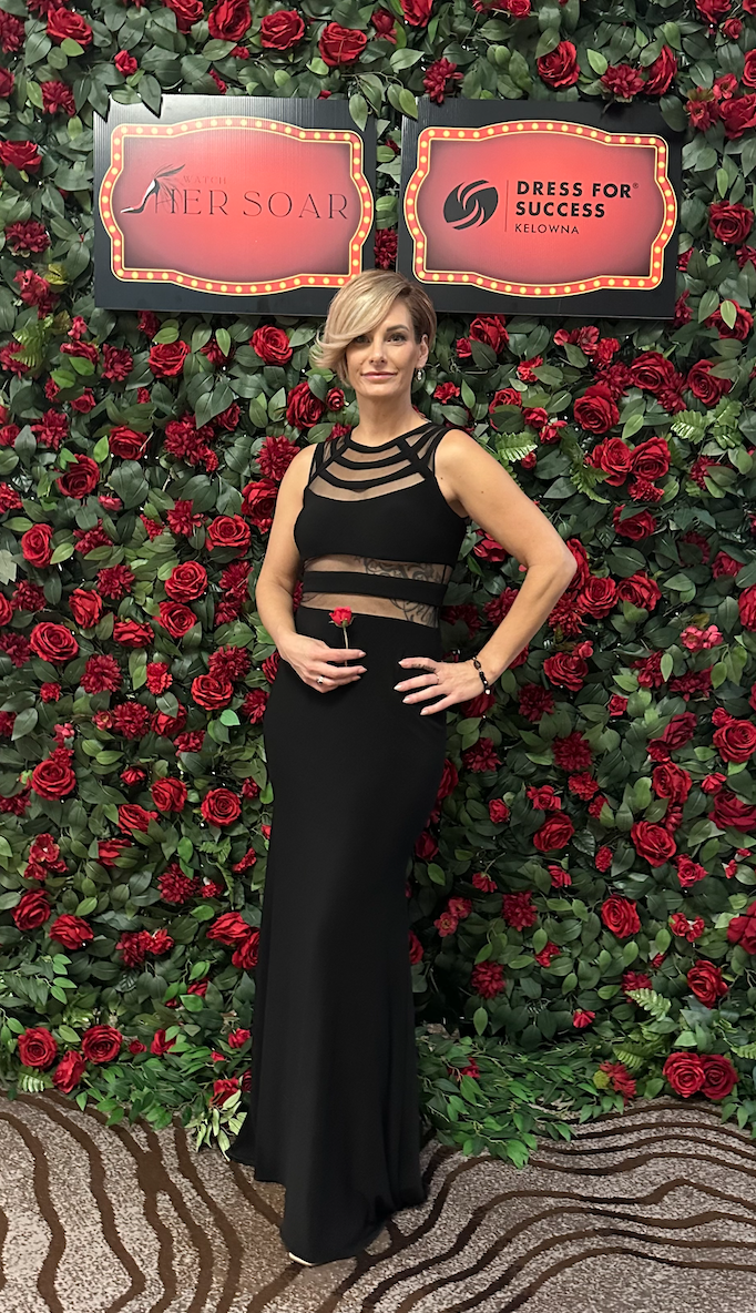Nicole at Watch Her Soar Gala — Dress for Success Kelowna