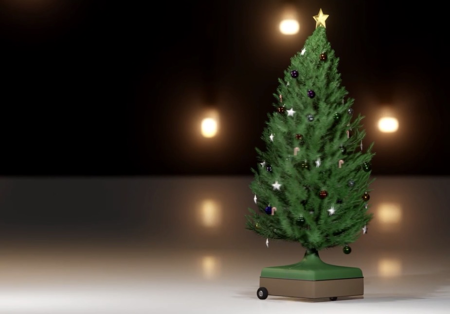 EverPod™ — full decorated living Christmas tree display system